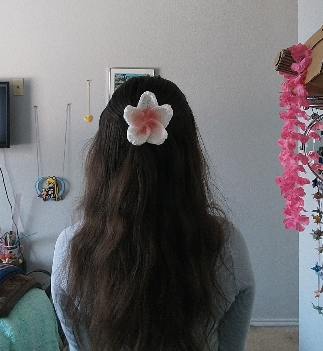 hibiscus hair clip