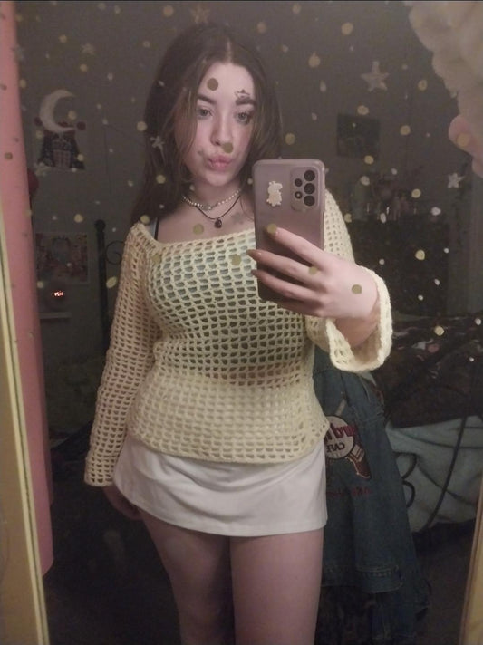 mesh sweater