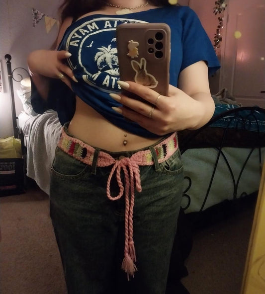 striped belt